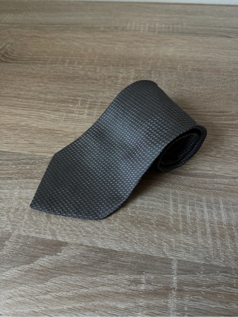 Principe Made in Italy Gray Geometric Silk Tie Mens Luxury Neck Tie 100% Silk